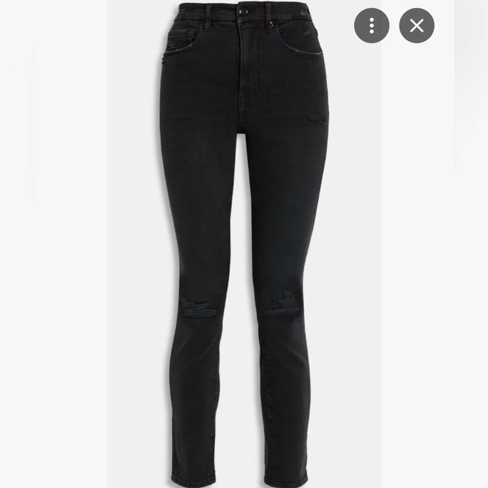 COPY - Good AMERICAN distressed High-rise Skinny Jeans
Size 8 29